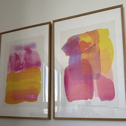 Zoe Wodarz for PSTR Studio – Set of 2 Framed Abstract Prints
