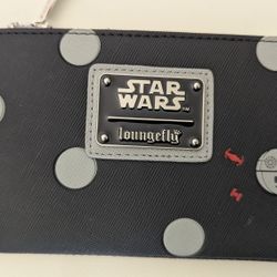 Loungefly Star Wars Death Star Polka Dot Flap Wallet 