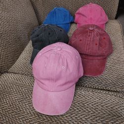 BASEBALL CAPS. LIGHTWEIGHT, COTTON.  ADJUSTABLE STRAP.  $5 EACH. 2 FOR $8.  NEW. PICKUP ONLY.