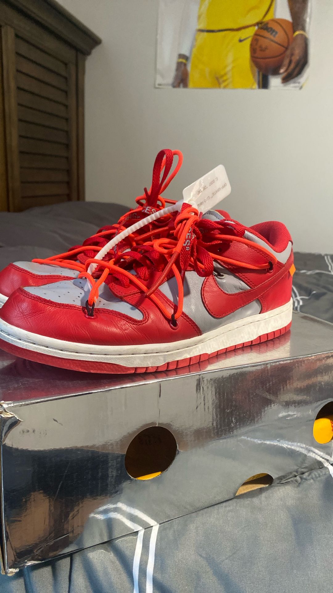 Nike Dunk Low Off-White University Red