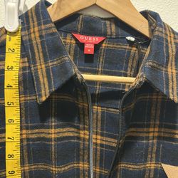 Guess Los Angeles Style Zip Up Flannel