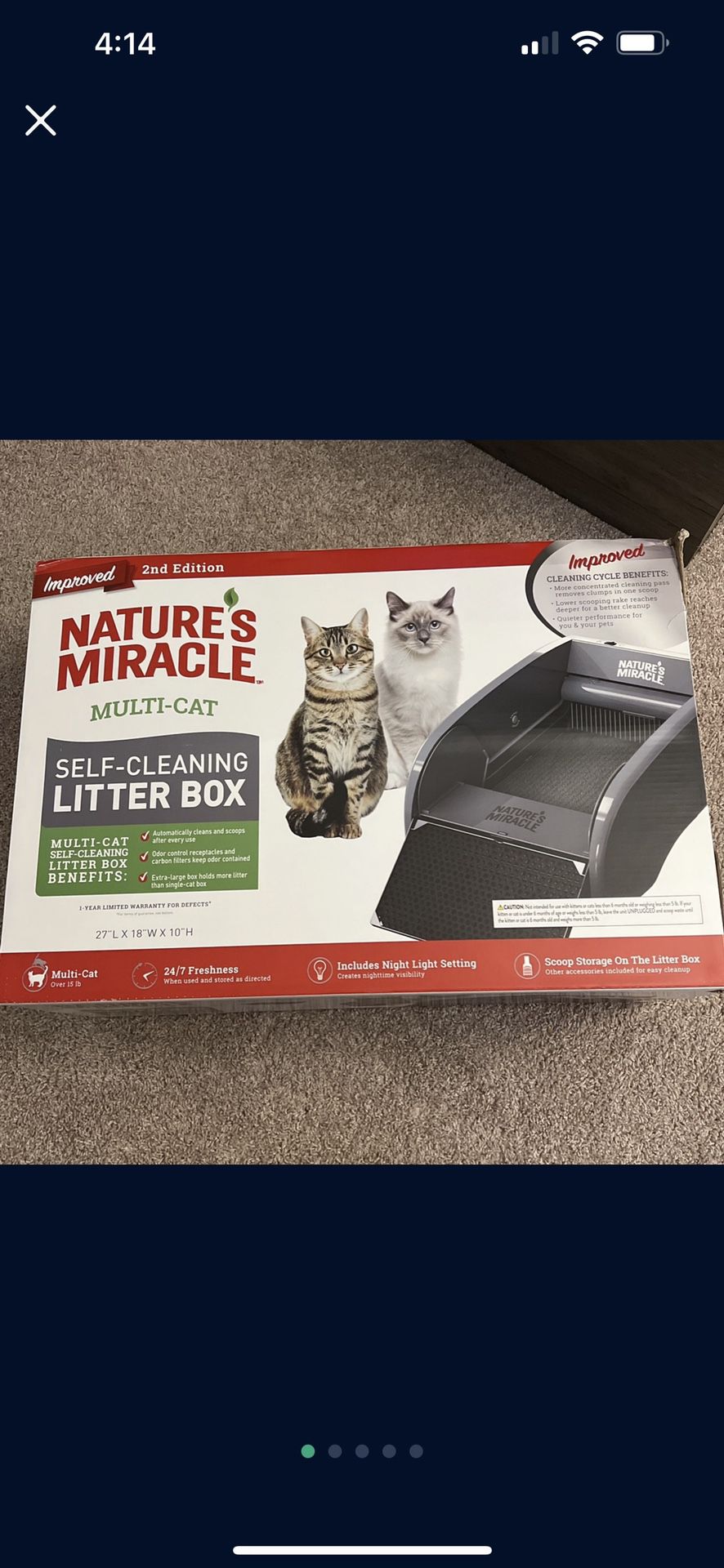 Nature’s Miracle Litter Box