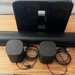 Sonos Arc Soundbar, Sonos Sub Gen-3 And Two Sonos Play1 SL's