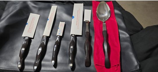 NEW VINTAGE CUTCO 6 PIECE/KNIVES,FORK & SPOON