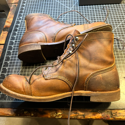 Red Wing Boots Mens 12 D Copper Iron Ranger Leather Toe Cap USA 8085