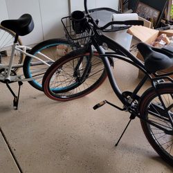 Two Beach Cruisers Bicycles 