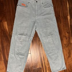 Empyre Loose Fit SK8 Corduroy Light Blue Skate Pants