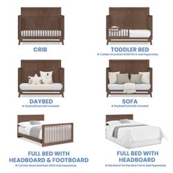 BabyCrib/Toddler Beds 6N1
