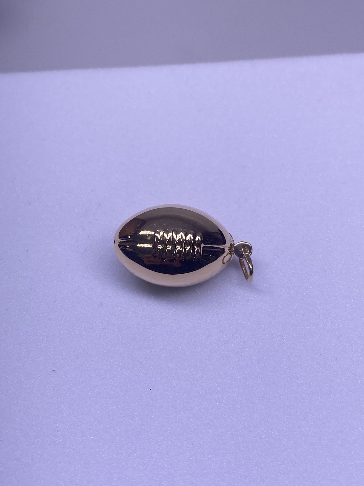 14k Hollow Football Charm 