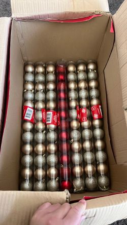 Christmas Ball Ornaments Bulk Lot