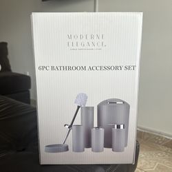 6pc. Bathroom Accessory Set 