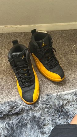 Jordan 12 black and yellow