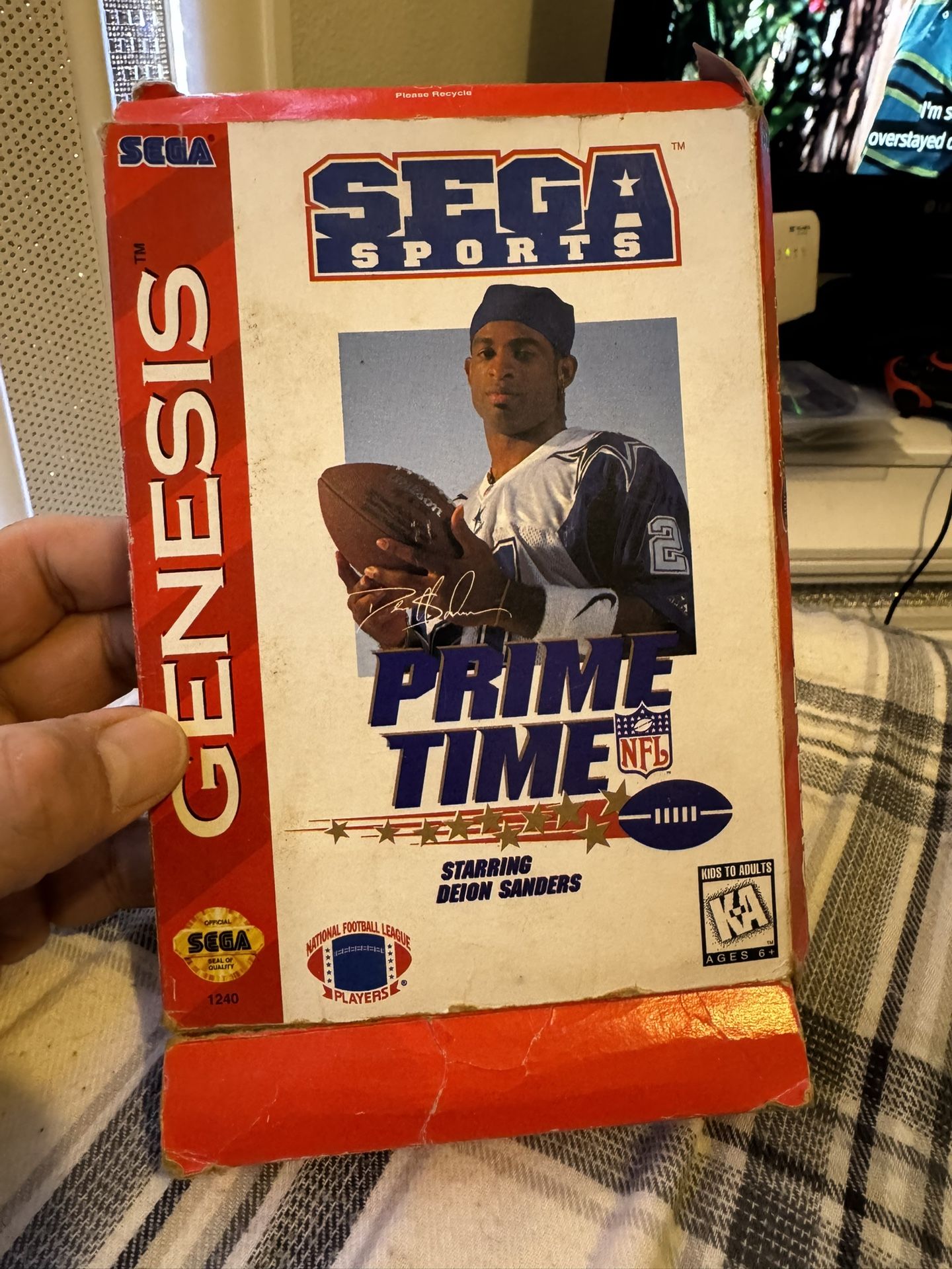 Sega Genesis Sega Sports Primetime Game With Box 30$$
