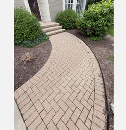 Brick Paver Walkway & Front Entry Steps