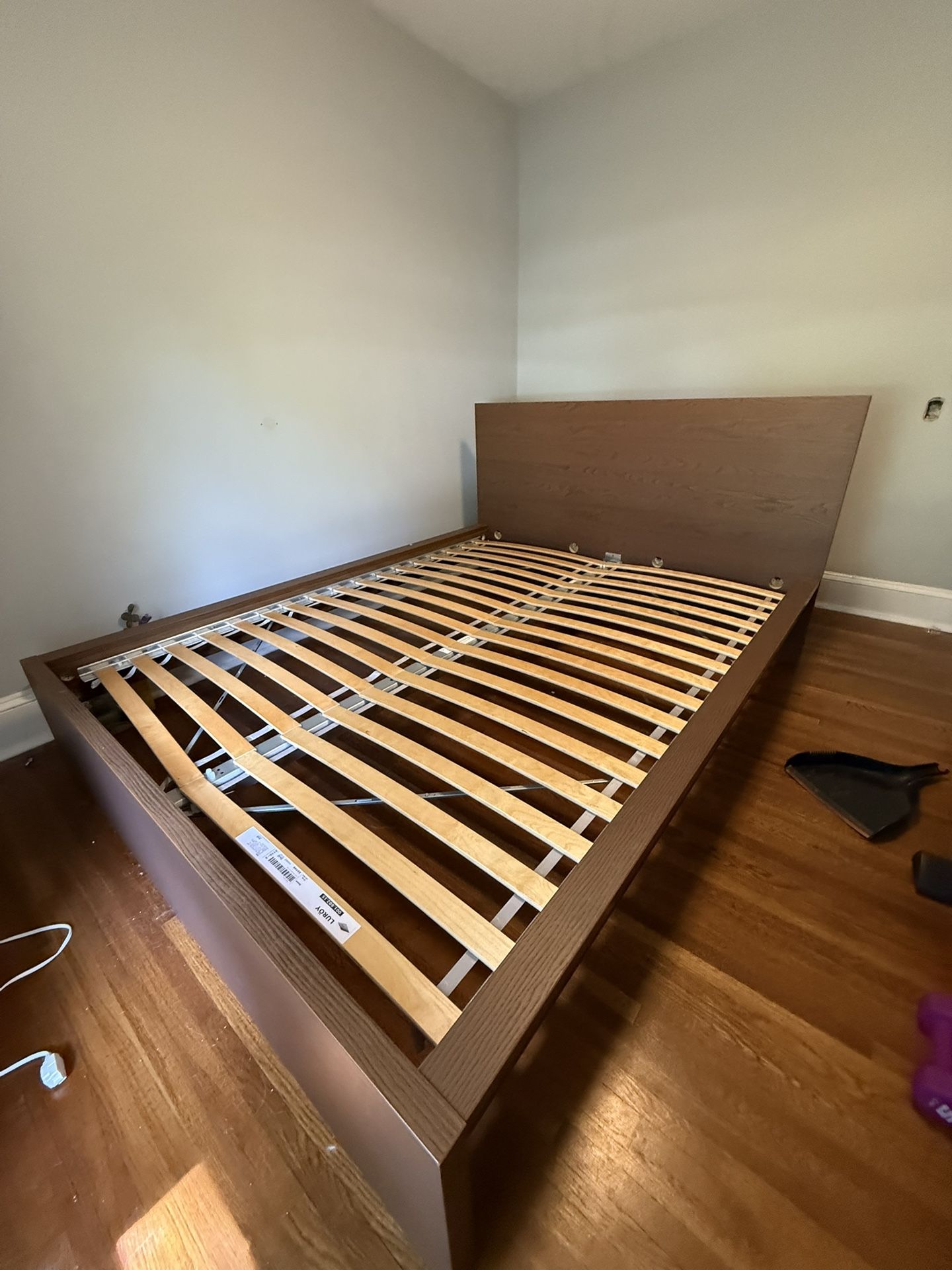 Brown IKEA Queen Bed (malm)