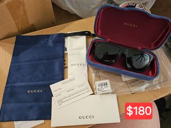 New in package - Gucci Black Mens Sunglasses with Case