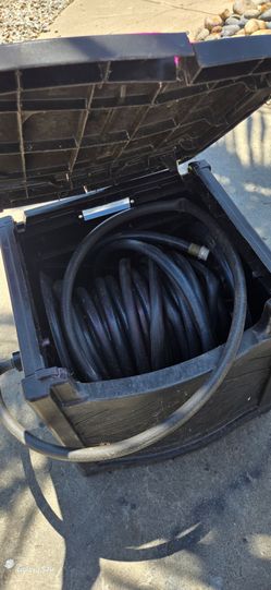 container with hose