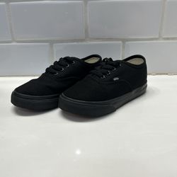 Toddler Black Vans Size 9.0