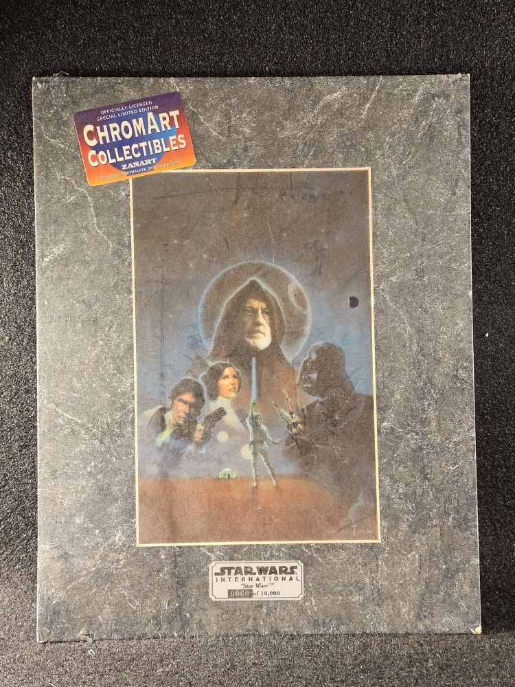 RARE "STAR WARS" LIMITED EDITION CHROMART COLLECTIBLES PRINT VERY LOW NUMBERED #0060 OF 10,000