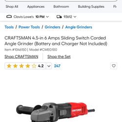 Small Corded Angle Grinder