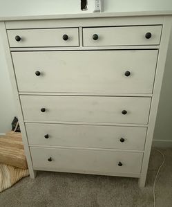 White 6 Drawer Dressee