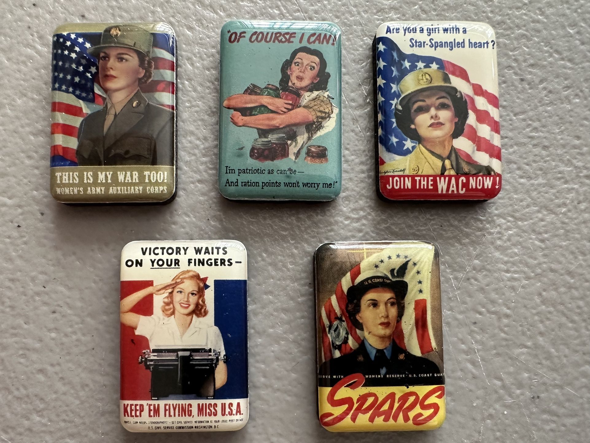 Women in the Military Magnets ( Set Of 5 )
