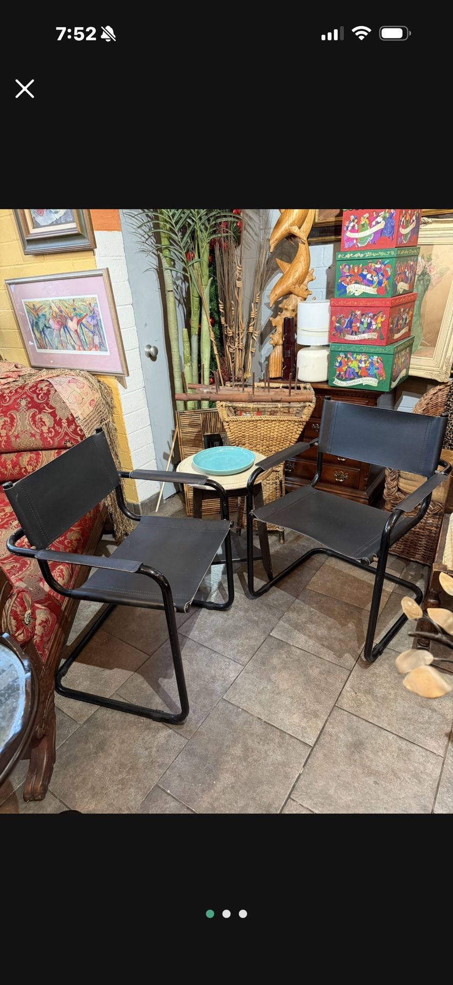 Antique Leather Chairs