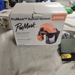 Stihl Promark Helmet & Gloves