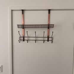 Metal Over Door Storage Basket |  Adjustable - Moving sale, Open to Offers 