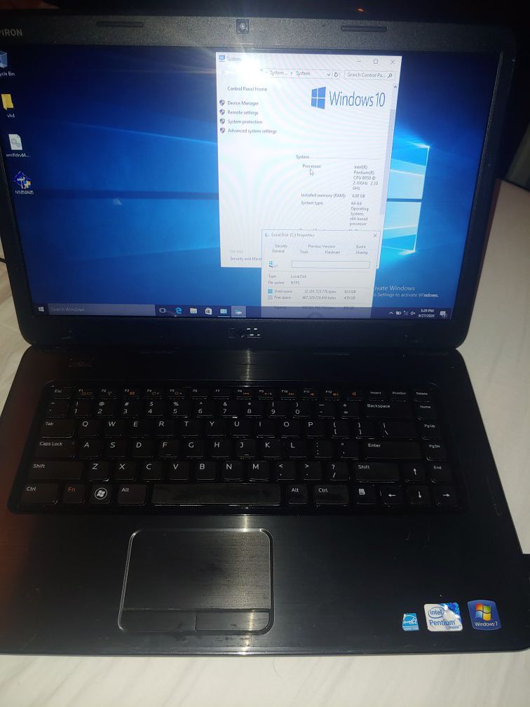 Dell inspiron n5050 laptop 4gb ram 500gb hd charger included