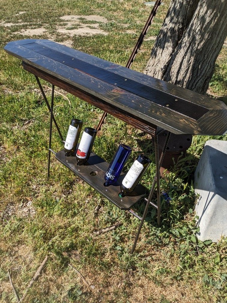 Custom Wine Rack Hall Table