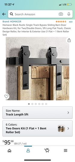 Sliding Barn Door Hardware Kit *NEW IN BOX*