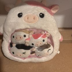 Cute Pig Plush Storage Toy w/ Mini Plushies – Soft & Adorable Set