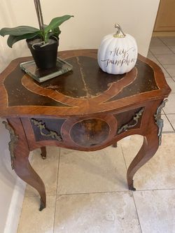 Original Antique Table With Drawer