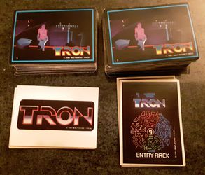 Tron 1981 Walt Disney production cards