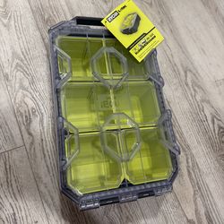 Brand new RYOBI LINK Compact 6-Compartment Modular Small Parts Organizer Tool Box