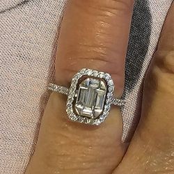 This Ring Is 100% Diamonds And I Believe Platinum.