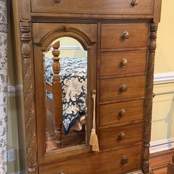 Elegant Real Solid Wood Armoire - Moving Sale