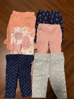 Gently Used Baby Girl Pants In Bundle Newborn