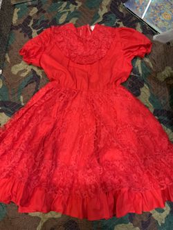 Red Dress For Catrina Costume
