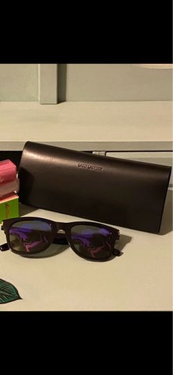 Saint Laurent SL 51 (50-22-140) Black / Flash Multi-Color Mirrored Lens Rare HTF