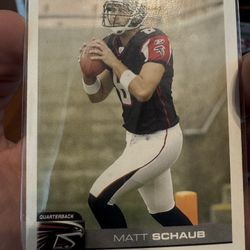 Atlanta Falcons Matt Schaub Rookie Card