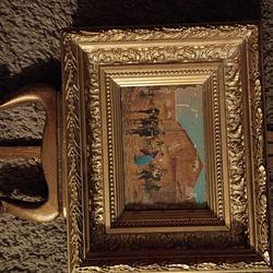 Antique Vintage Oil Painting Original 19th Century