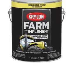 Krylon Farm & Implement Paint: New Holland Yellow, 1 Gallon,