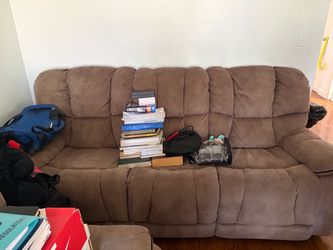 Negotiable price Brown Microfiber Reclining Sofa 2 piece and 3 piece