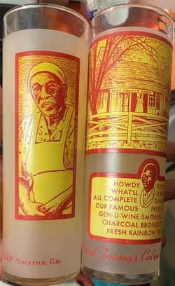 Collectibles glasses aunt fanny cabin 10in