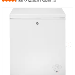 Garage Ready 5.1 cu. ft. Manual Defrost Chest Freezer in White