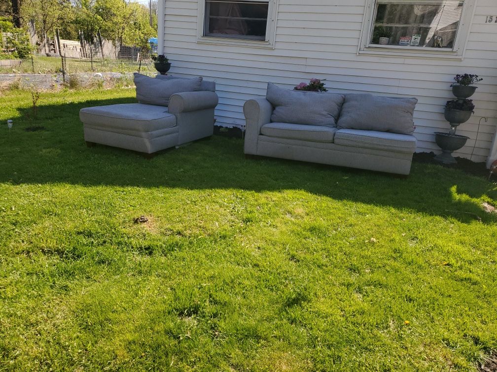 Beautiful Grey Sectional $350.00 OBO