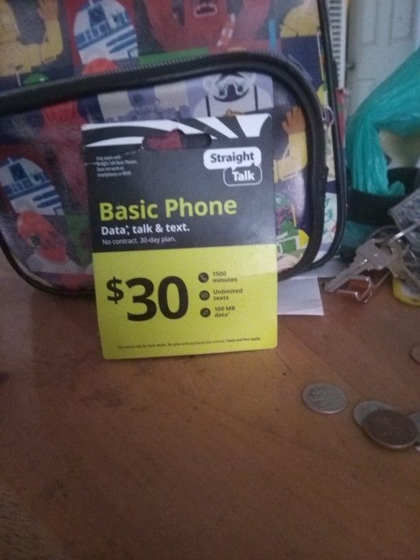15$ For A 30$, Straight Talk Card.