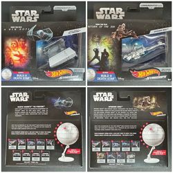 NEW & SEALED Hot Wheels Star Wars Commemorative Metallic Ships Vehicles $10 each or $15 for Both
